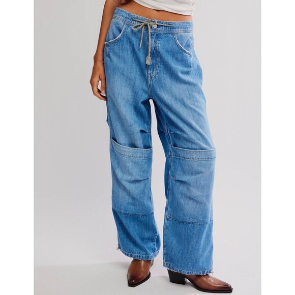 Free People Logan Cinched Cargo Jeans - Picture 5 of 13